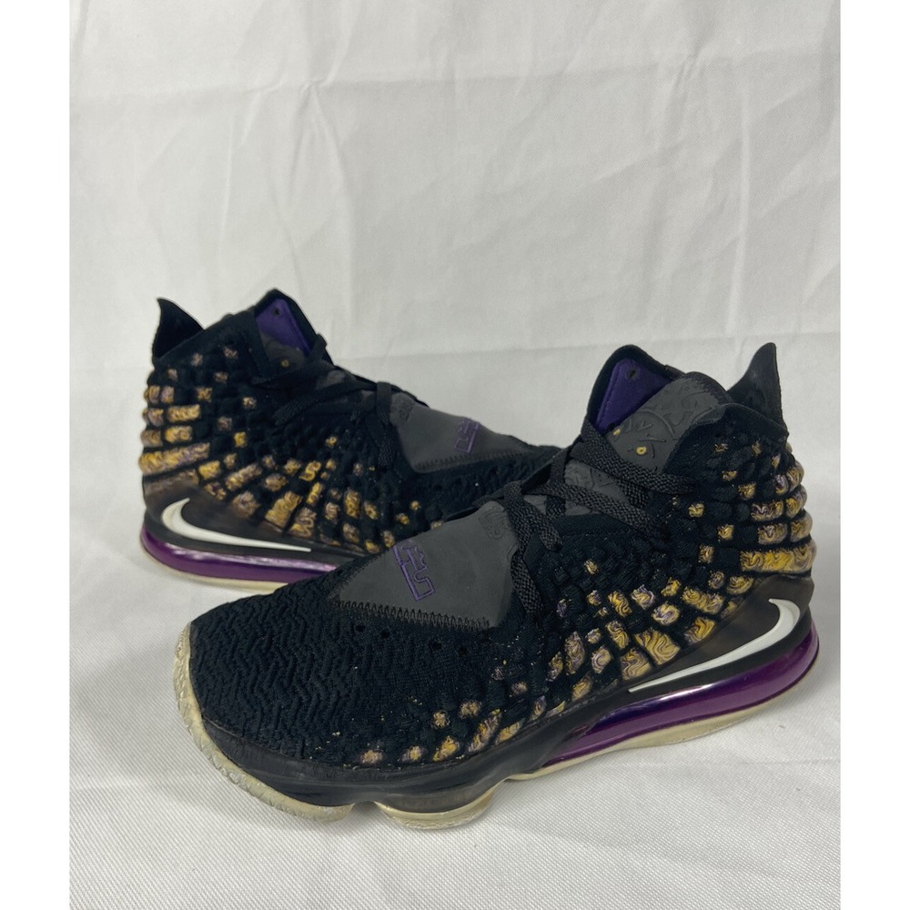 Size 12 - Nike LeBron 17 XVII "LA Lakers" Gold Purple 2019